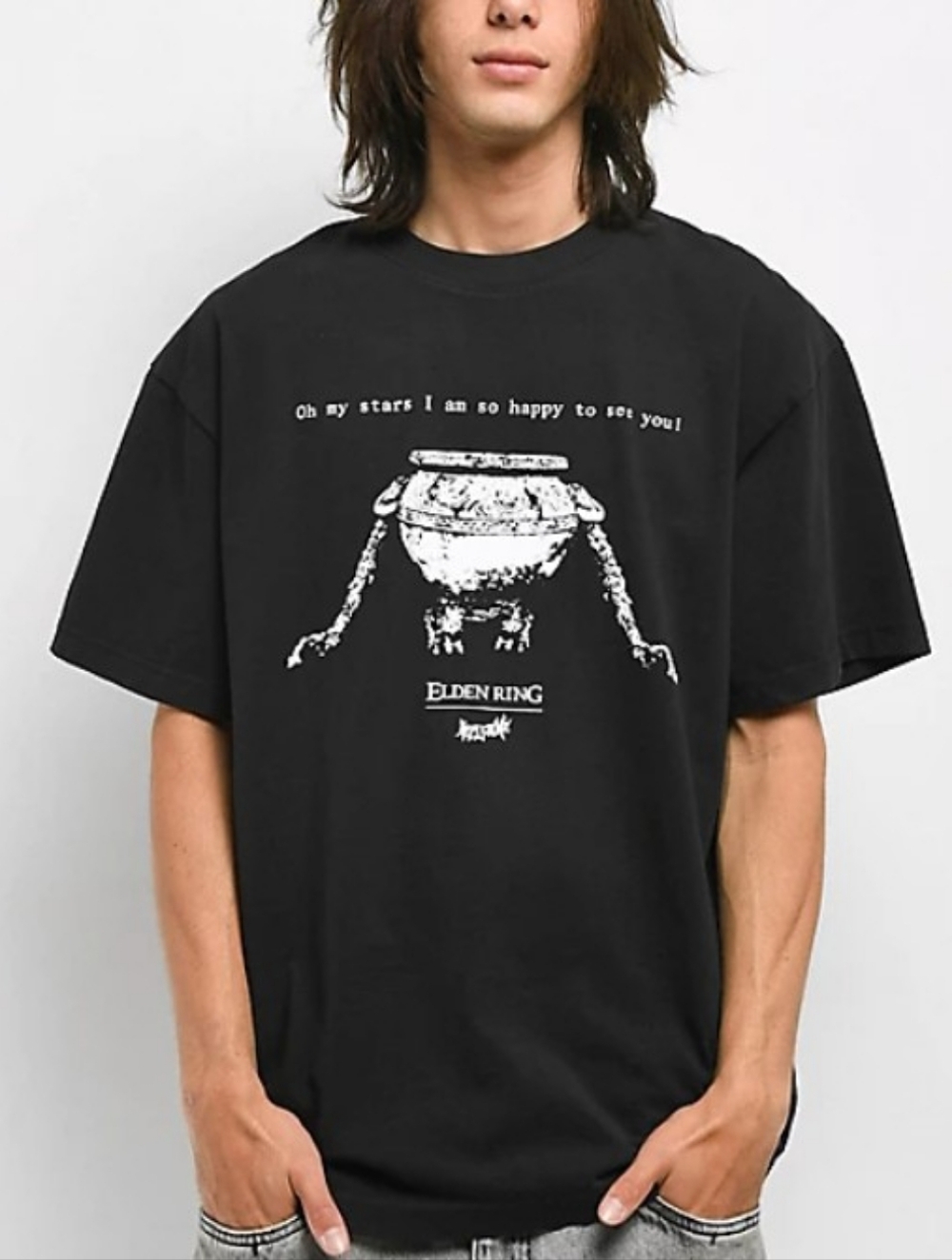 Black Graphic Tee - Men ELDEN RING